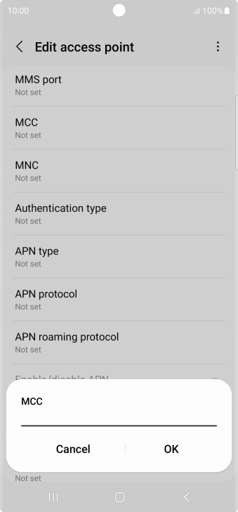 Key in 505 and press OK.