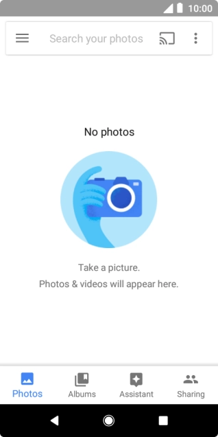 Press Albums and go to the required folder.