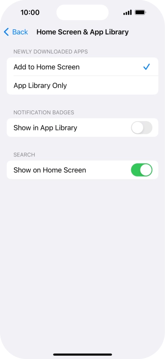 To add new downloaded apps to both the home screen and App Library, press Add to Home Screen. To add new downloaded apps to both the home screen and App Library, press Add to Home Screen.