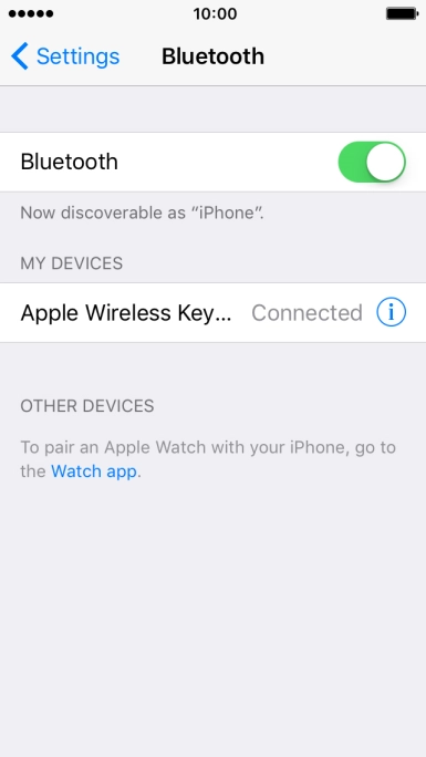 Press the Home key to return to the home screen.