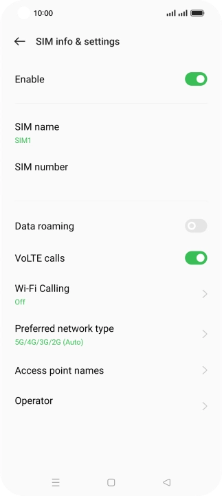 Press Wi-Fi Calling.