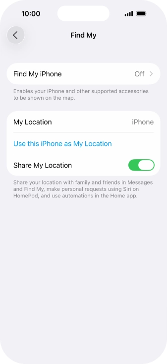 Press Find My iPhone.