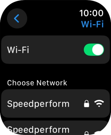 Press the required Wi-Fi network.