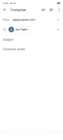 Press Subject and key in the required subject.