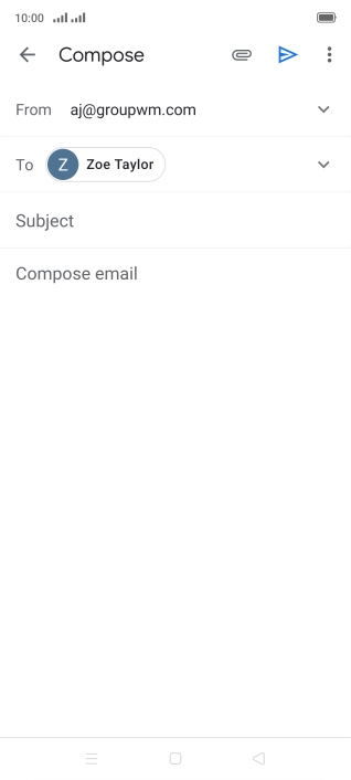 Press Subject and key in the required subject.