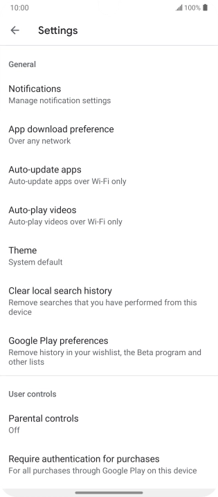 Press Auto-update apps.