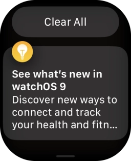 Press the required notification to open it.