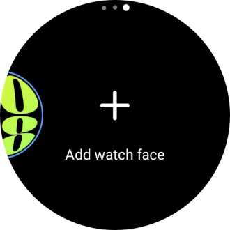 Press Add watch face. Press Add watch face.