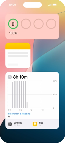 Press and hold the required Widget Stack.