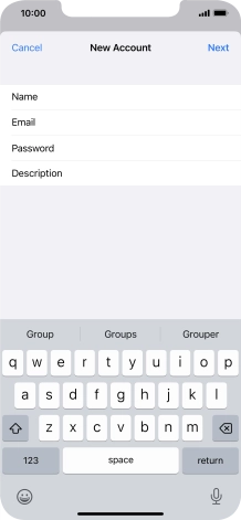 Press Description and key in the required name.