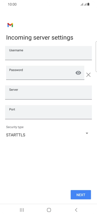 Press the field below 