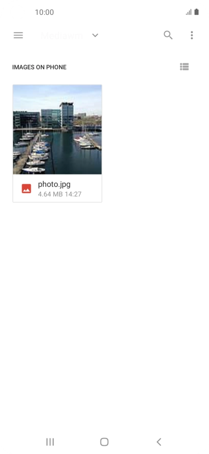 Press the required file. Press the required file.