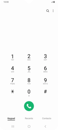 Press the menu icon.