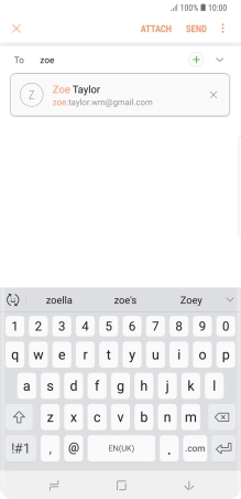Press the required contact. Press the required contact.
