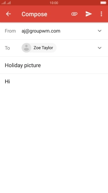 Press the attachment icon.