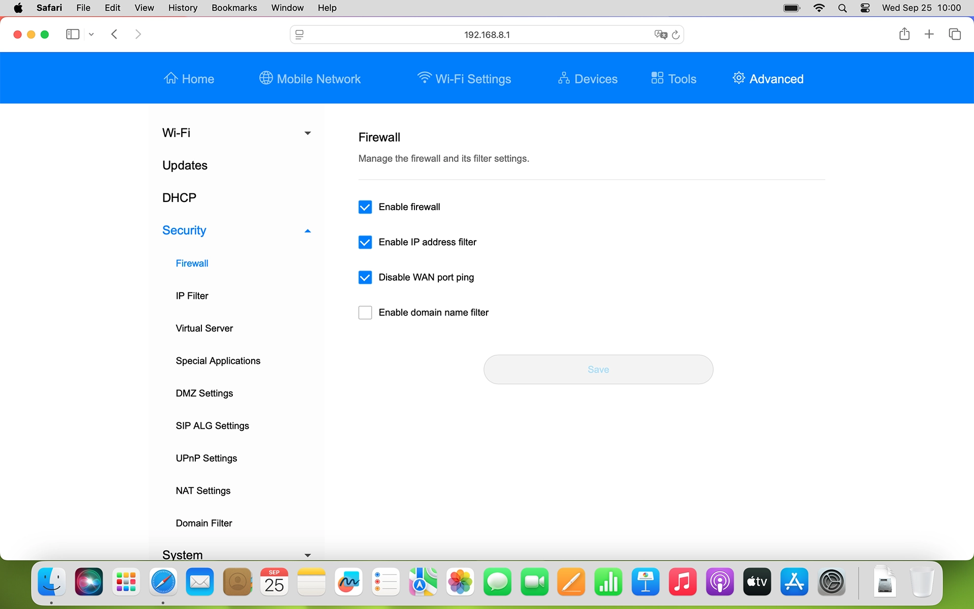 Click the field next to 
