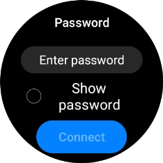 Press Enter password.