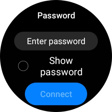Press Enter password.