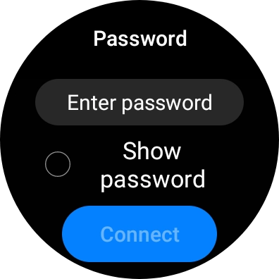 Press Enter password.