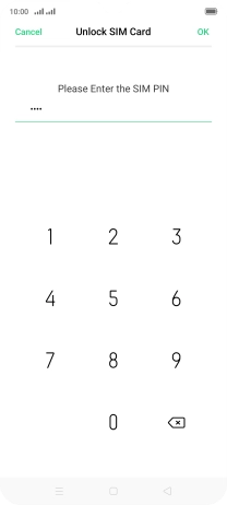 Key in your PIN and press OK.