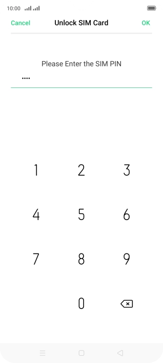 Key in your PIN and press OK.
