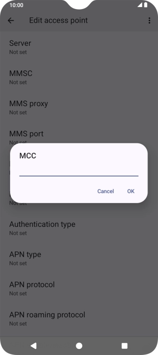 Key in 505 and press OK.
