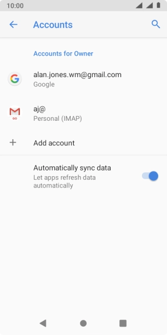 Press the Home key to return to the home screen.