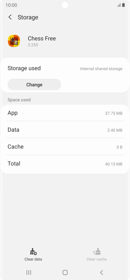 Press the Home key to return to the home screen.