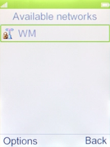 Select the required Wi-Fi network.