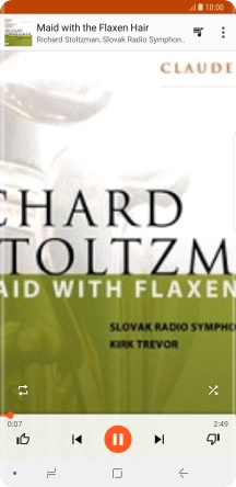 Press arrow right to go to the next audio file.