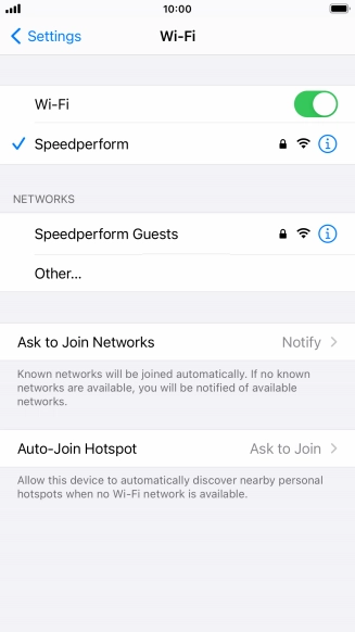 Press the Home key to return to the home screen.