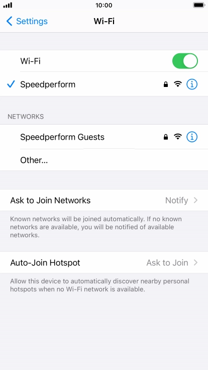 Press the Home key to return to the home screen.