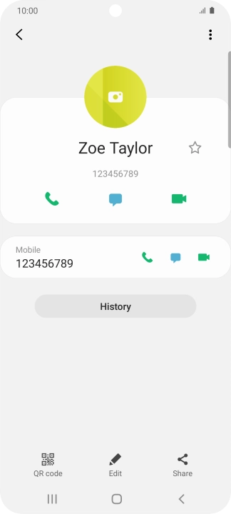 Press the Home key to return to the home screen.