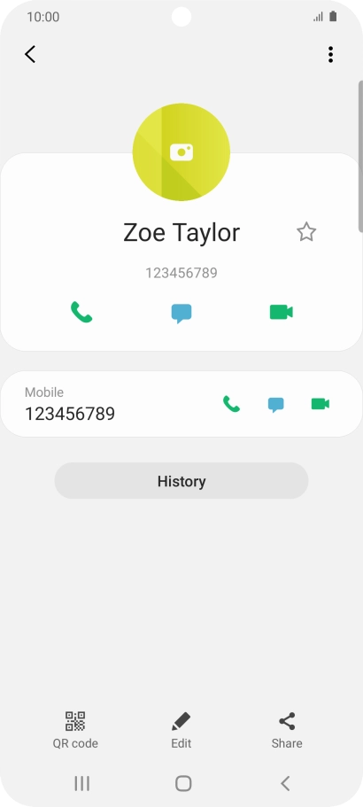 Press the Home key to return to the home screen.