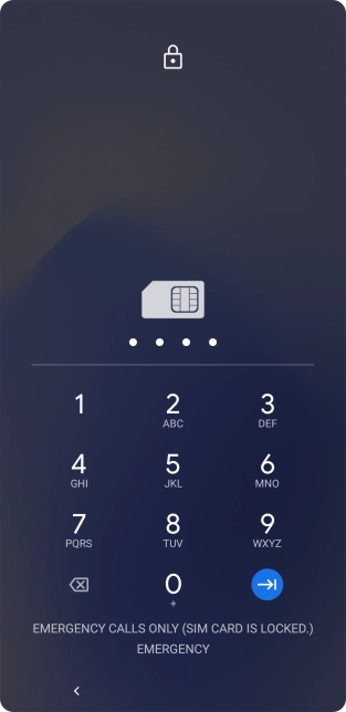 If you're asked to key in your PIN, do so and press the confirm icon.
