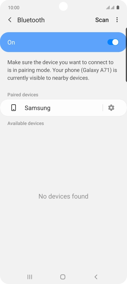 Press the Home key to return to the home screen.