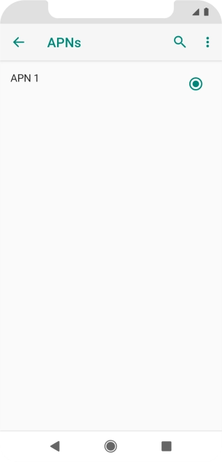 Press the menu icon.