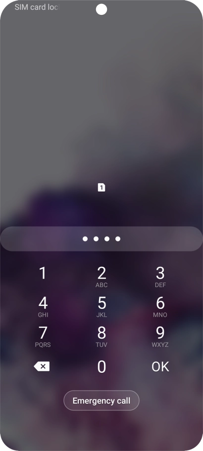 If you're asked to key in your PIN, do so and press OK.
