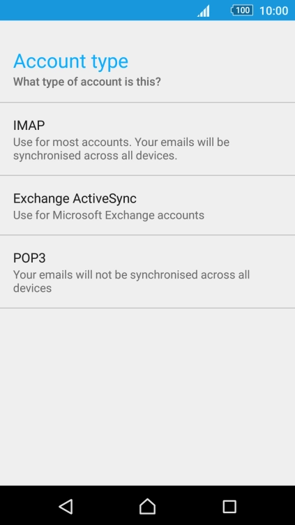 Press POP3. Press POP3.