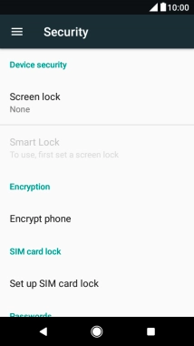 Press Set up SIM card lock.