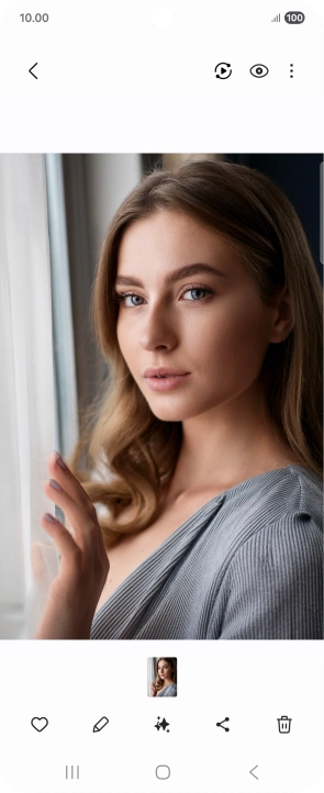 Press the AI icon. Press the AI icon.