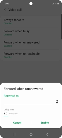 Key in +61414121121 and press Enable.