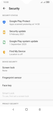 Press the Home key to return to the home screen.