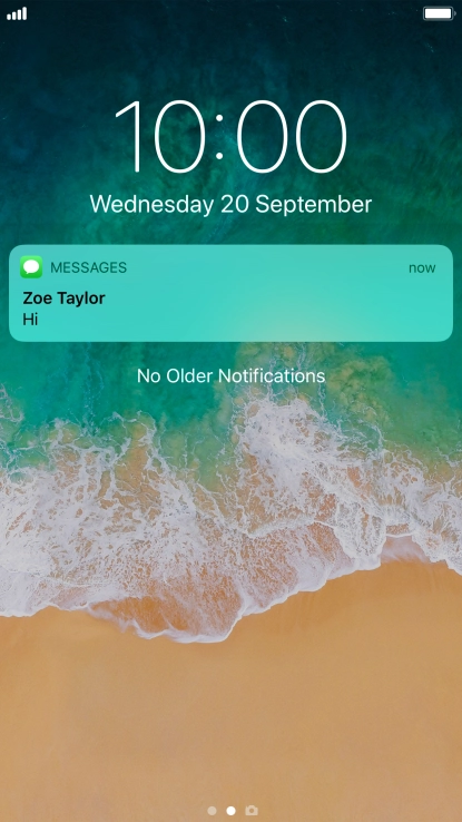 Press the required notification and follow the instructions on the screen to use the selected function.