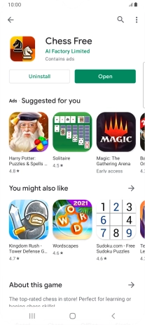 Press the Home key to return to the home screen.