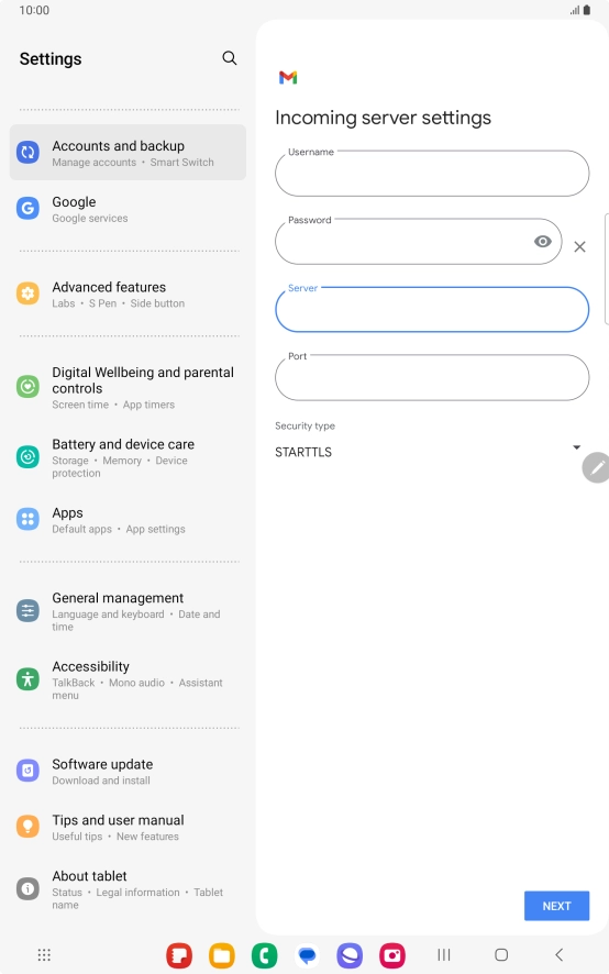 Press the field below Press the field below