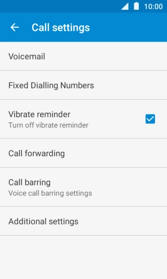 Press Additional settings.