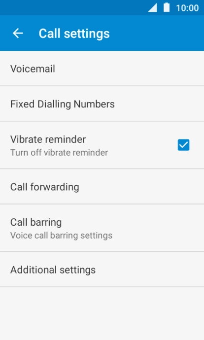 Press Additional settings.