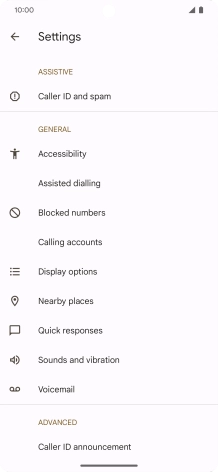 Press Calling accounts.