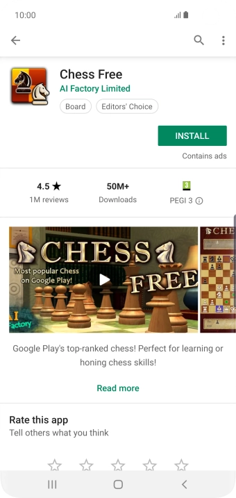 Press the Home key to return to the home screen.